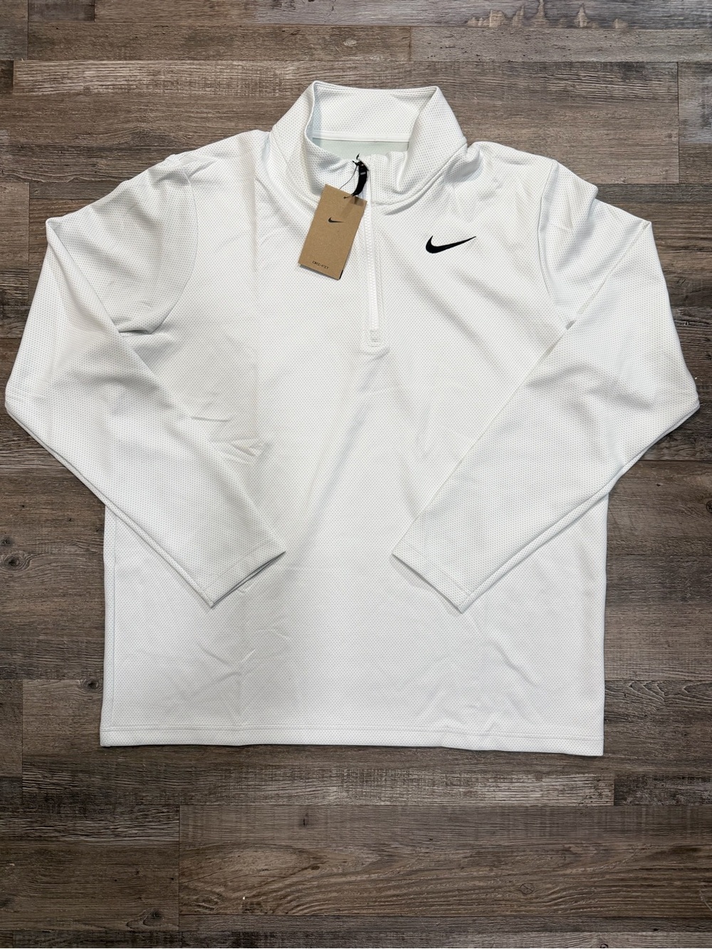 NIKE Dri-FIT Golf Men's 1/4 Zip Long Sleeve Pullover FZ7462-100